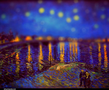 Vincent van Gogh, Nuit étoilée au dessus du Rhône, 1888