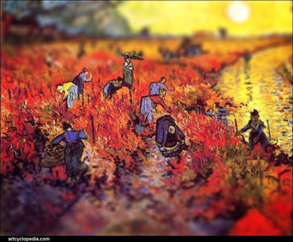 Van Gogh, Les vignes rouges, 1888