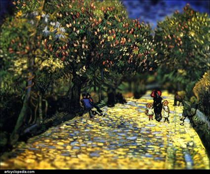Van Gogh, Noisettes rouges dans un parc public à Arles, 1889
